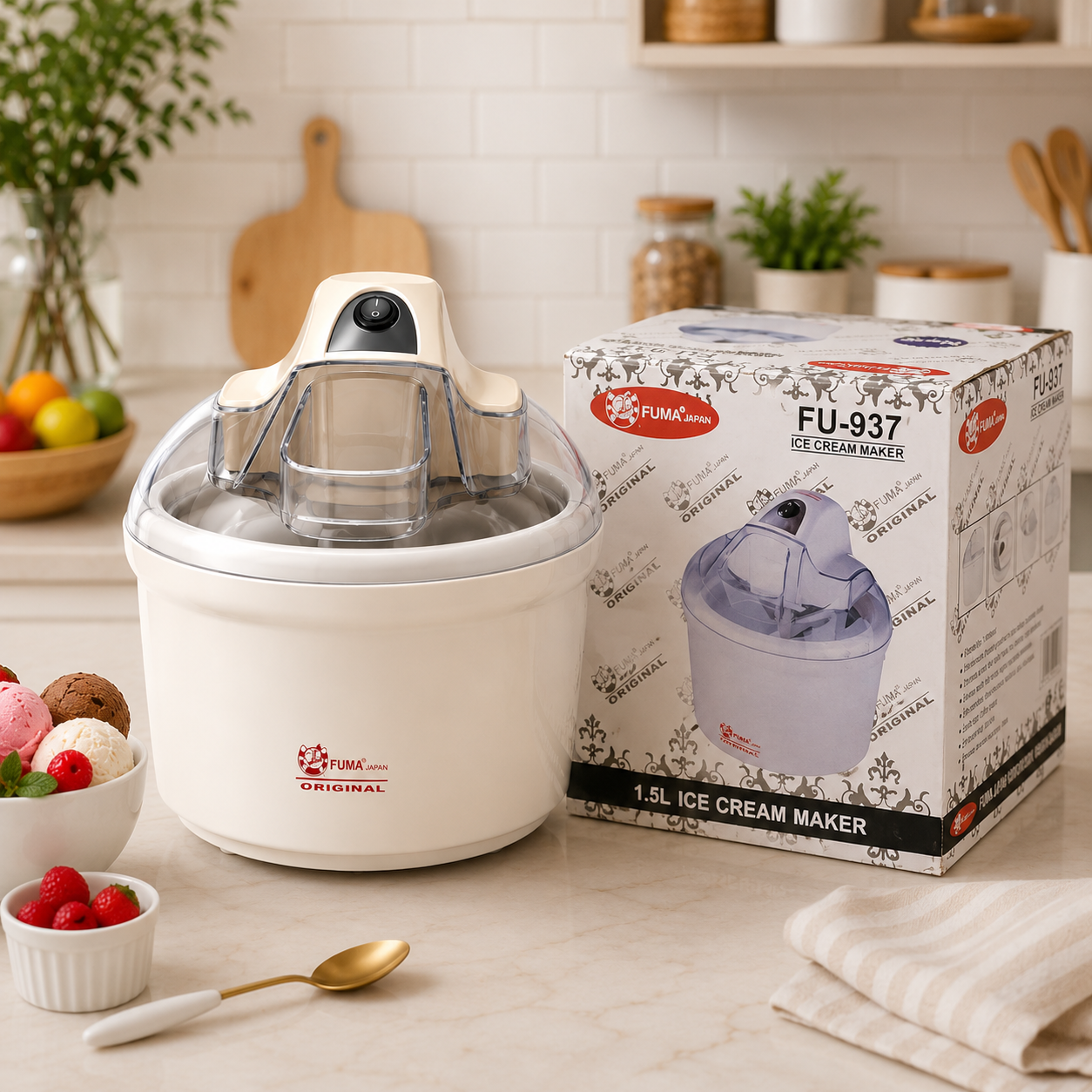 بستنی‌ساز فوما ژاپن FU-937 دکمه دار