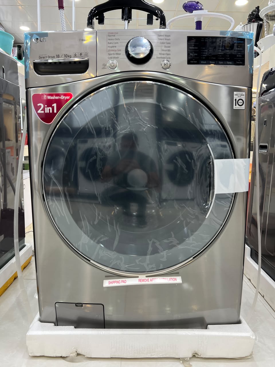 لباسشویی و خشک کن الجی  مدل LG F3L2CRV2T